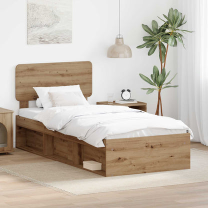 Struttura del letto Rovere artigianale 100 x 200 cm