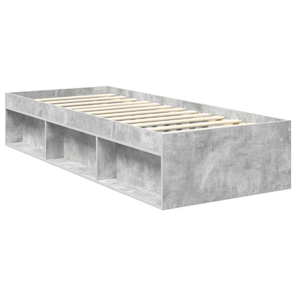 Struttura del letto Grigio ConcretÃ¨ 75 x 190 cm Pino massello
