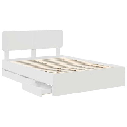 Struttura del letto Bianco 150 x 200 cm Legno Ingegnerizzato