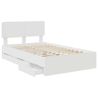 Struttura del letto Bianco 120 x 200 cm Legno Ingegnerizzato