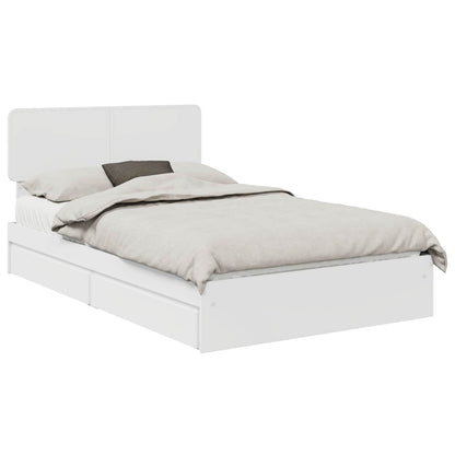 Letto con Contenitore Bianco 120 x 200 cm Legno multistrato