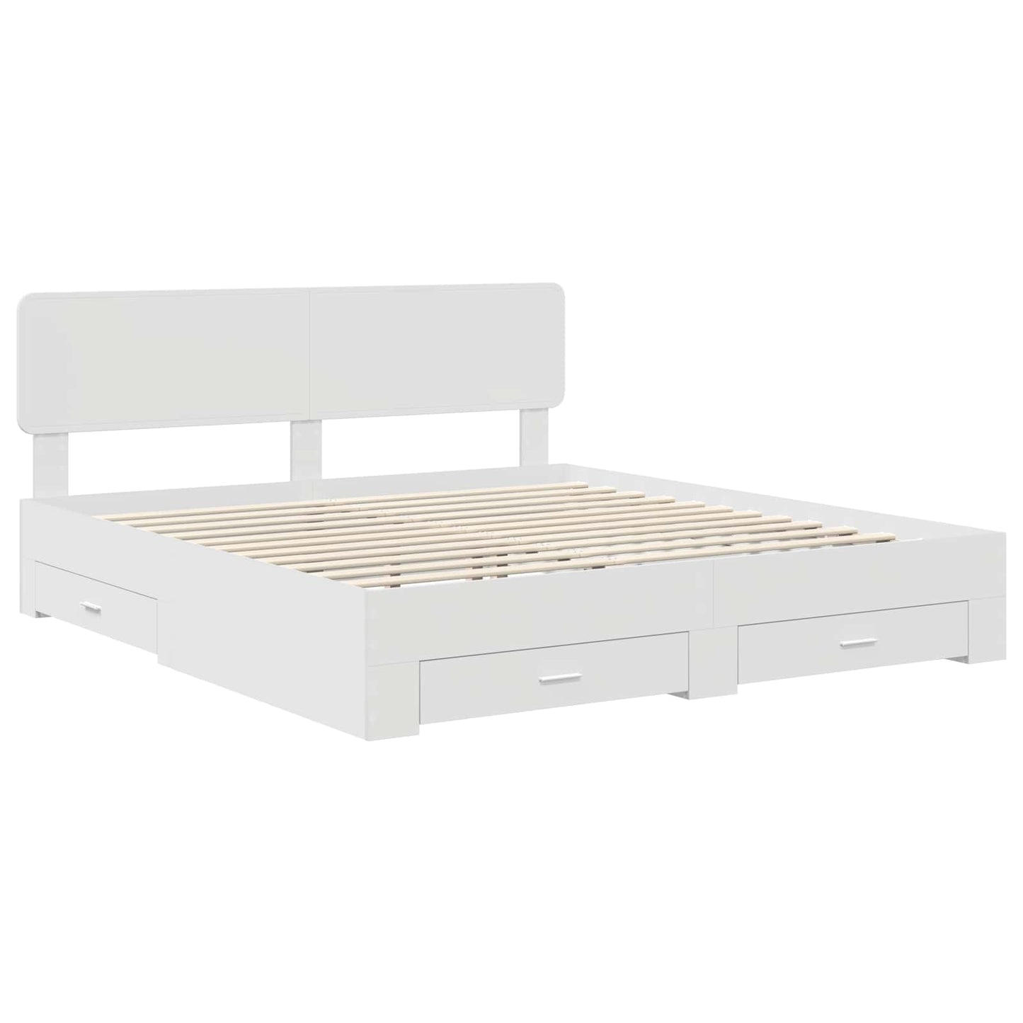 Struttura del letto Bianco 180 x 200 cm Legno multistrato