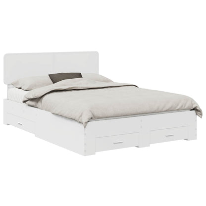 Struttura del letto Bianco 150 x 200 cm Legno multistrato