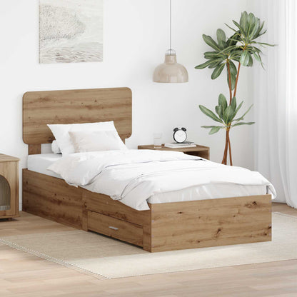 Struttura del letto Rovere artigianale 100 x 200 cm