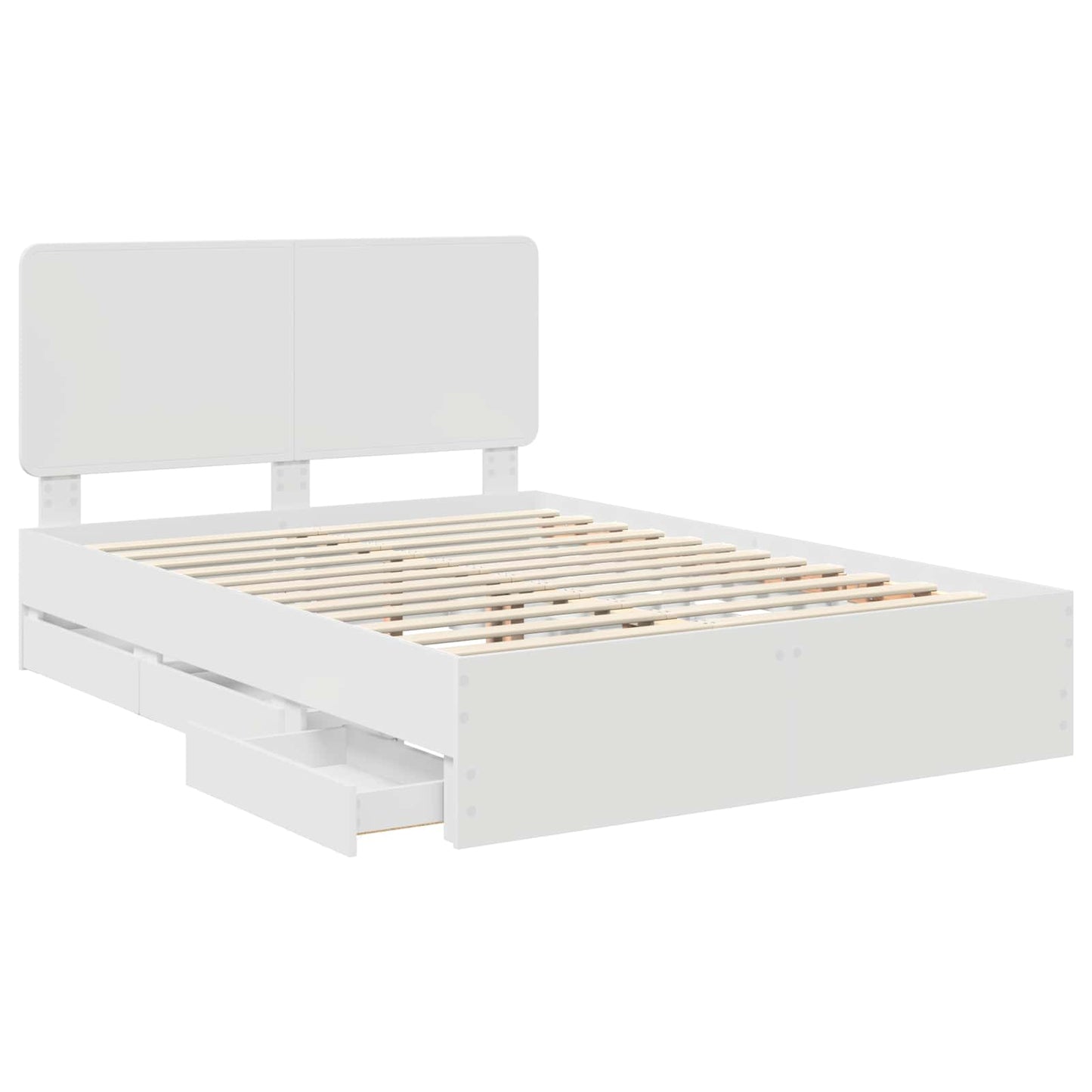 Struttura del letto Bianco 140 x 200 cm Legno Ingegnerizzato
