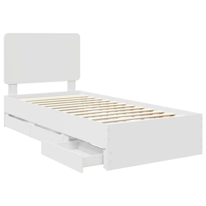 Struttura del letto Bianco 90 x 190 cm Legno Ingegnerizzato