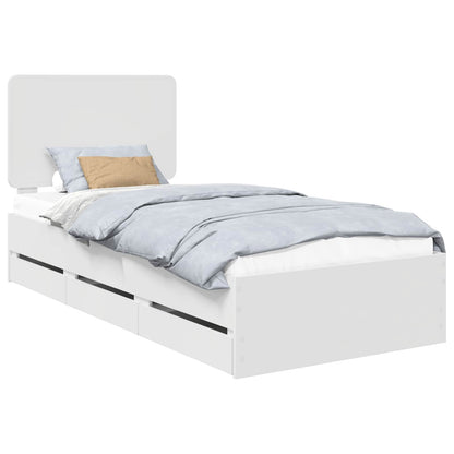 Struttura del letto Bianco 75 x 190 cm Legno Ingegnerizzato