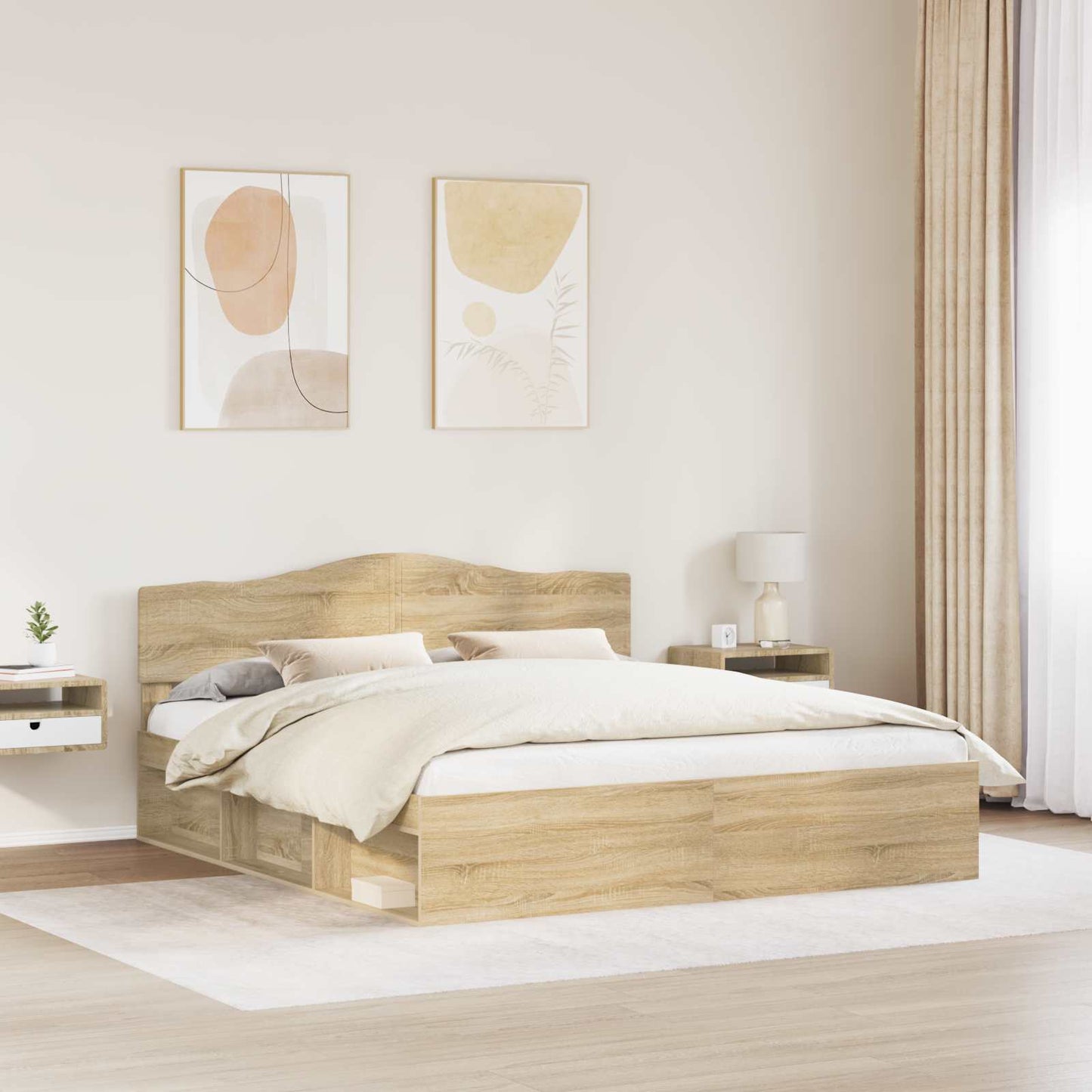 Struttura del letto Sonoma 180 x 200 cm Pino massello