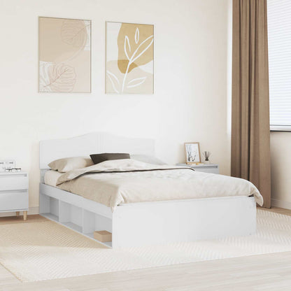 Struttura del letto Bianco 160 x 200 cm Pino massello