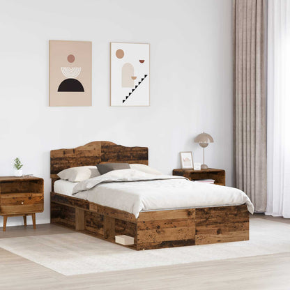 Struttura del letto Legno vecchio 120 x 190 cm Pino massello