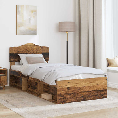 Struttura del letto Legno vecchio 75 x 190 cm Pino massello