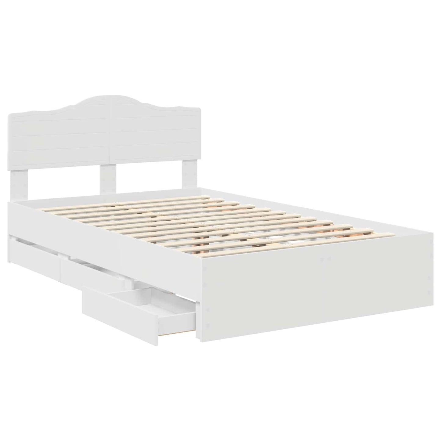 Struttura del letto Bianco 120 x 200 cm Legno Ingegnerizzato