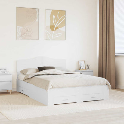 Struttura del letto Bianco 160 x 200 cm Legno multistrato