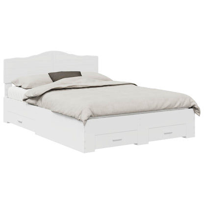 Struttura del letto Bianco 150 x 200 cm Legno multistrato
