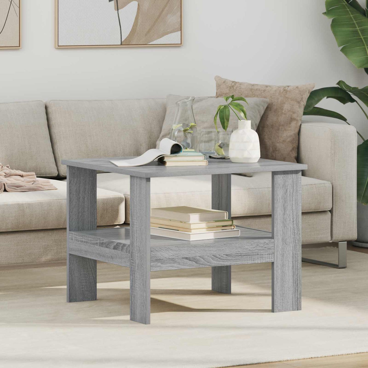Tavolino da salotto Grigio Sonoma 57 x 55 x 45 cm