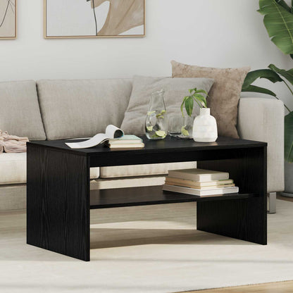 Tavolino da salotto Rovere Nero 80 x 50 x 40 cm
