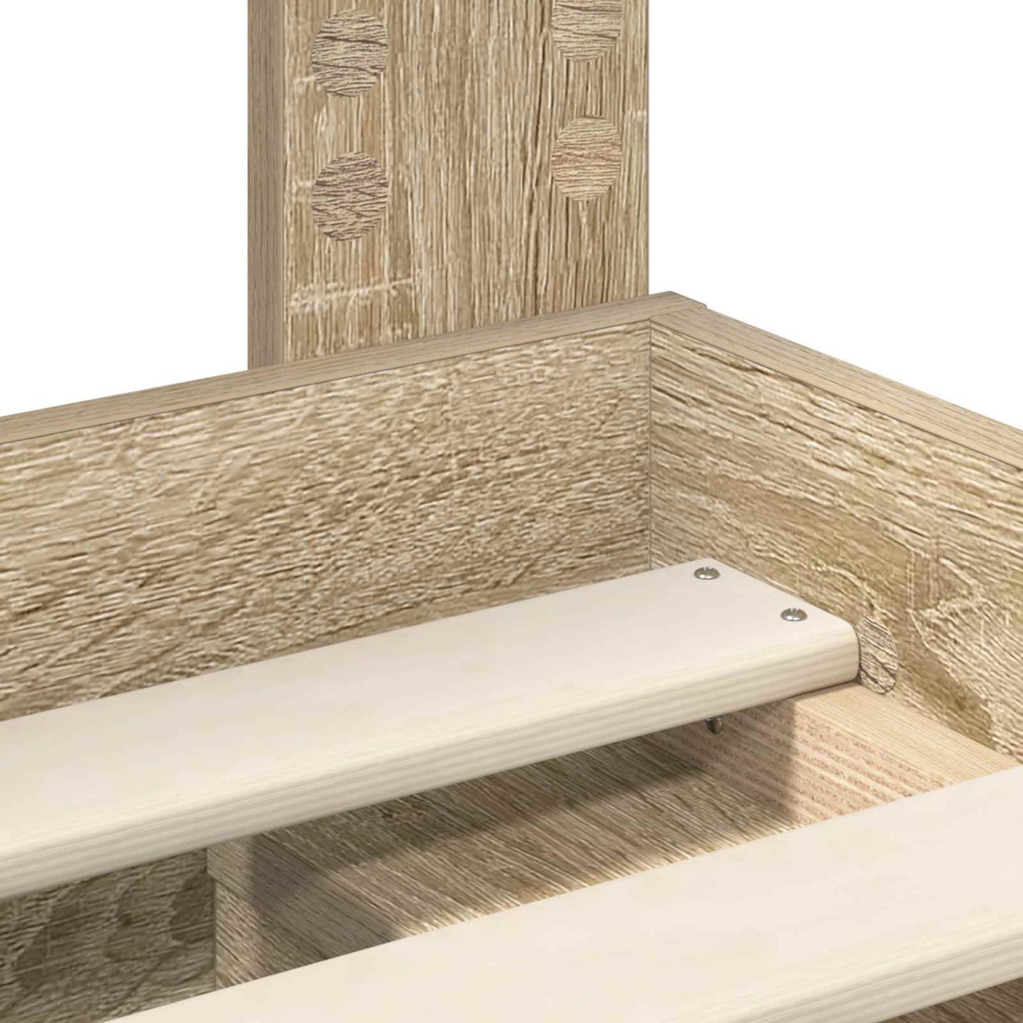 Struttura del letto Rovere Sonoma 135 x 190 cm Pino massello