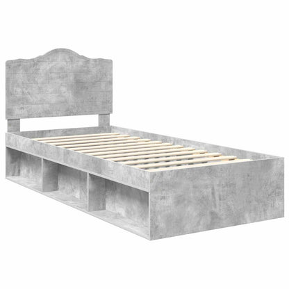 Struttura del letto Grigio ConcretÃ¨ 100 x 200 cm Pino massello