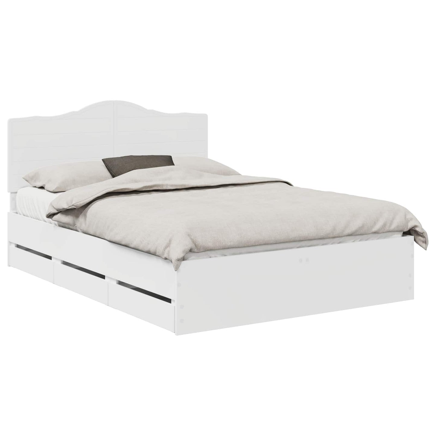 Struttura del letto Bianco 140 x 200 cm Legno Ingegnerizzato