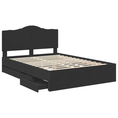 Struttura del letto Nero 140 x 200 cm Legno Ingegnerizzato