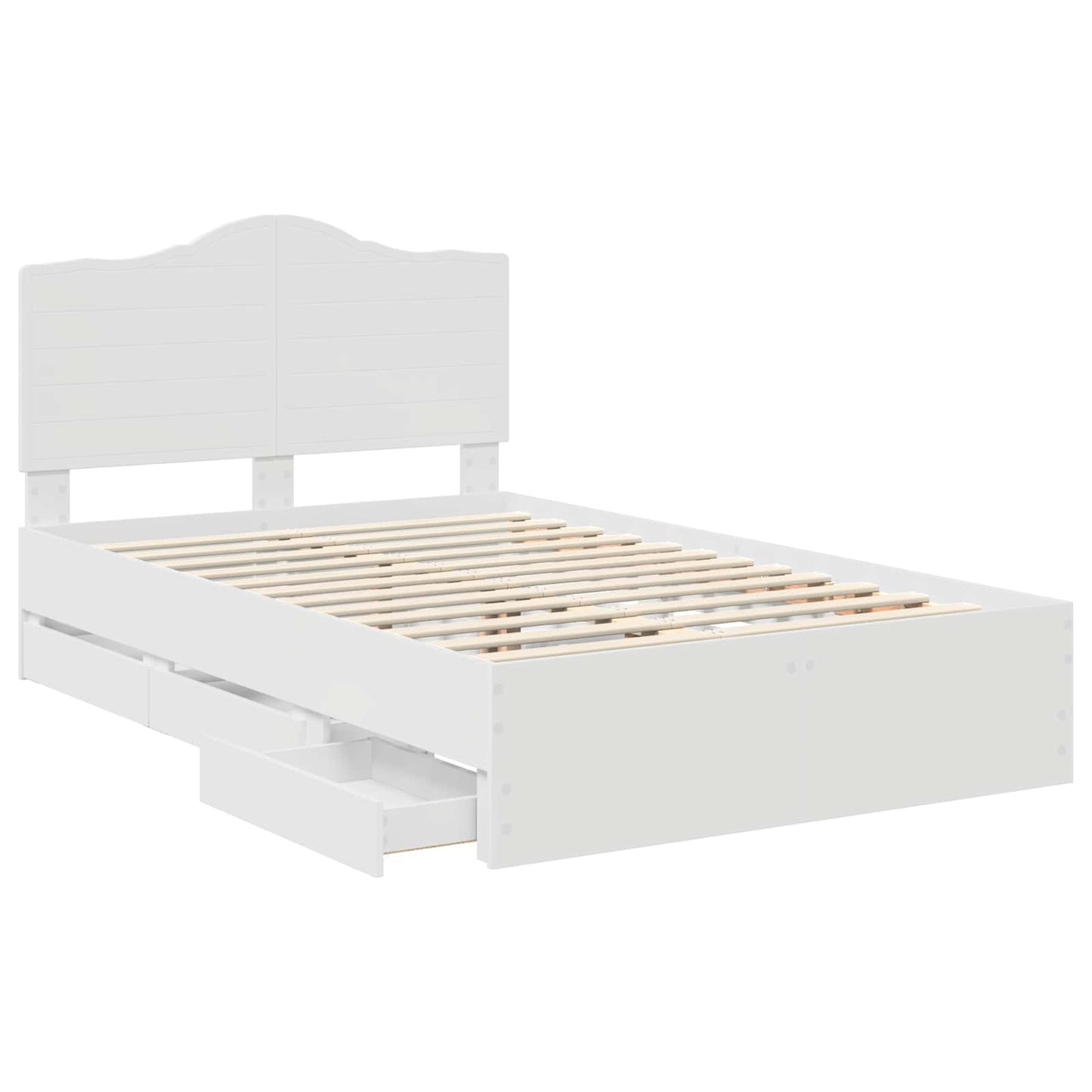 Struttura del letto Bianco 120 x 200 cm Legno Ingegnerizzato