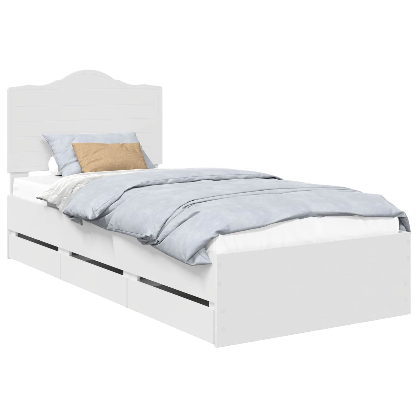 Struttura del letto Bianco 98.5 x 200 cm Legno Ingegnerizzato