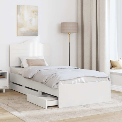Struttura del letto Bianco 90 x 190 cm Legno Ingegnerizzato