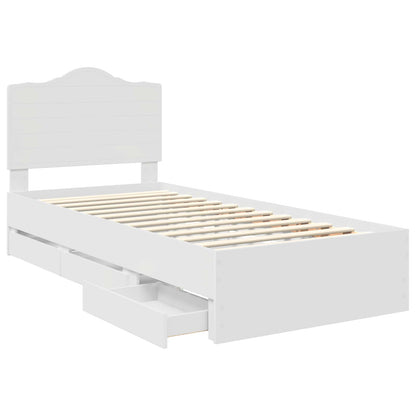 Struttura del letto Bianco 90 x 200 cm Legno Ingegnerizzato