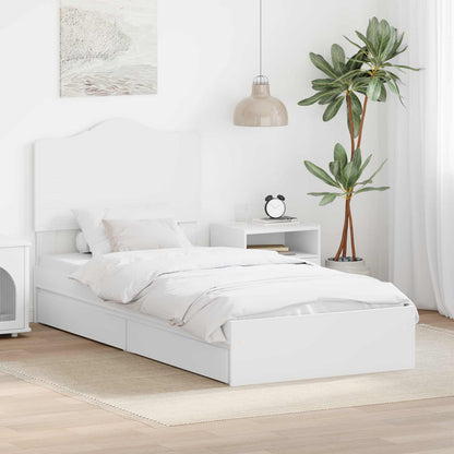 Letto con Contenitore Bianco 75 x 190 cm Legno multistrato
