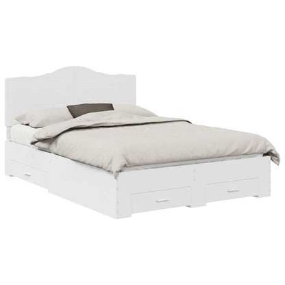 Struttura del letto Bianco 160 x 200 cm Legno multistrato