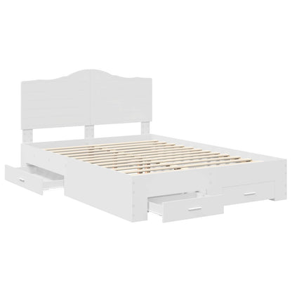 Struttura del letto Bianco 160 x 200 cm Legno multistrato