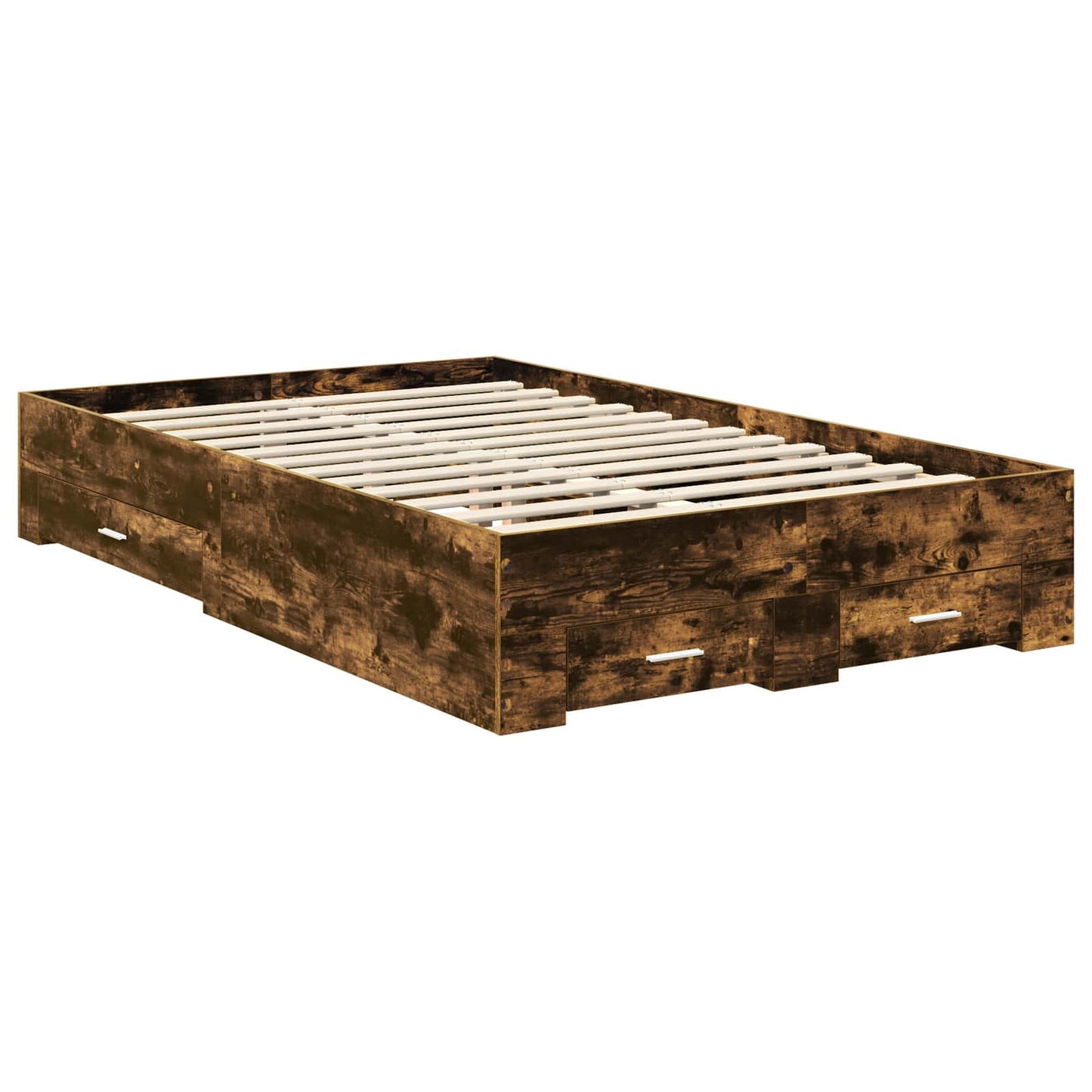 Struttura del letto Rovere fumÃ© 120 x 200 cm Legno multistrato