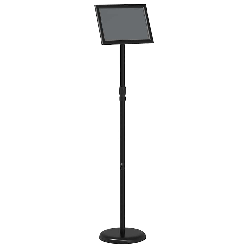 Espositori per Fiere Nero 25 x 25 x 125 cm Alluminio