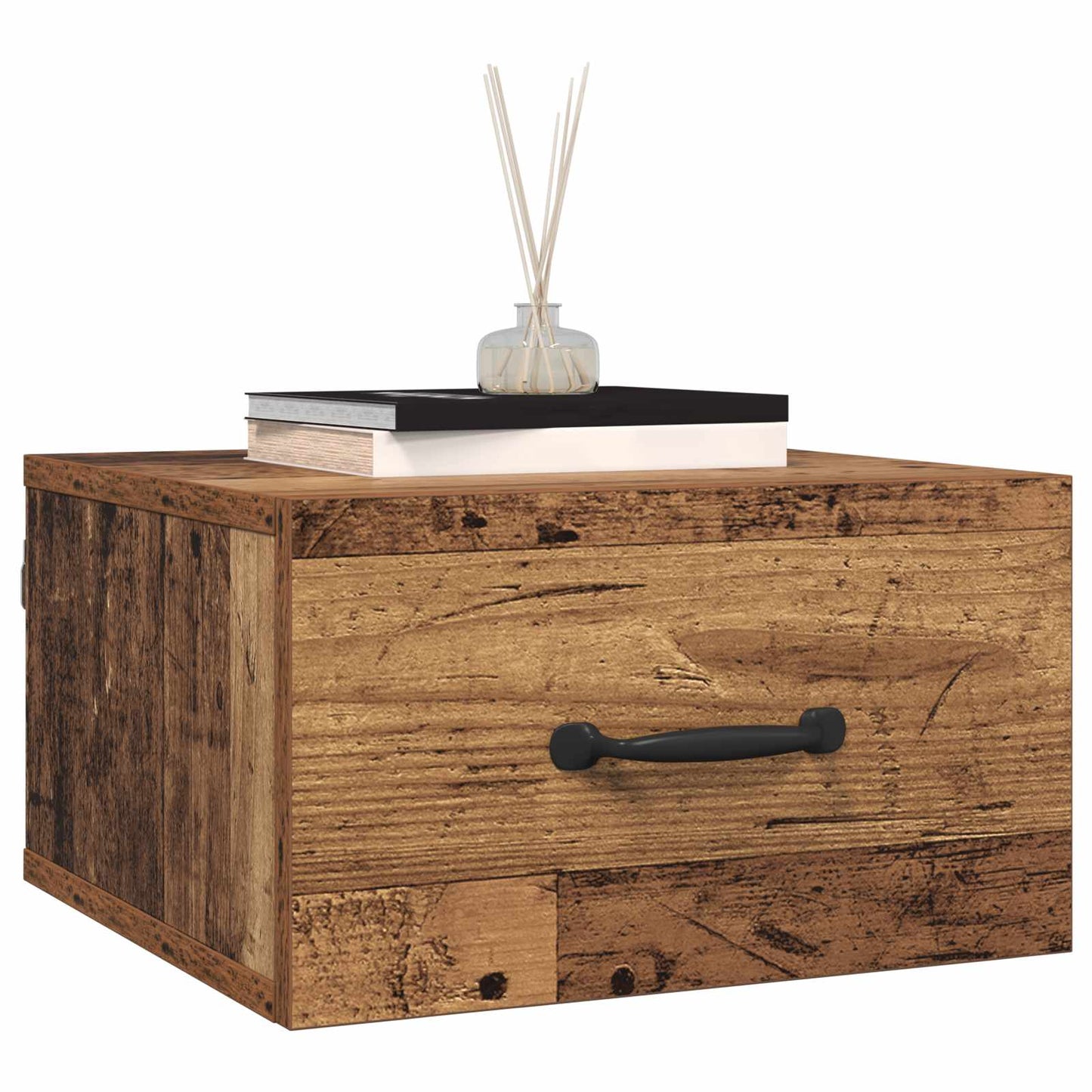 Armadio da Notte con cassetto Legno vecchio 35 x 35 x 20 cm