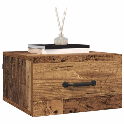 Armadio da Notte con cassetto Legno vecchio 35 x 35 x 20 cm