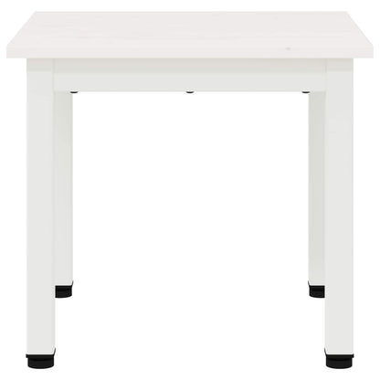 Tavolino da salotto Bianco 40 x 40 x 36 cm Pino massello