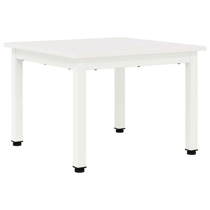 Tavolino da salotto Bianco 50 x 50 x 36 cm Pino massello