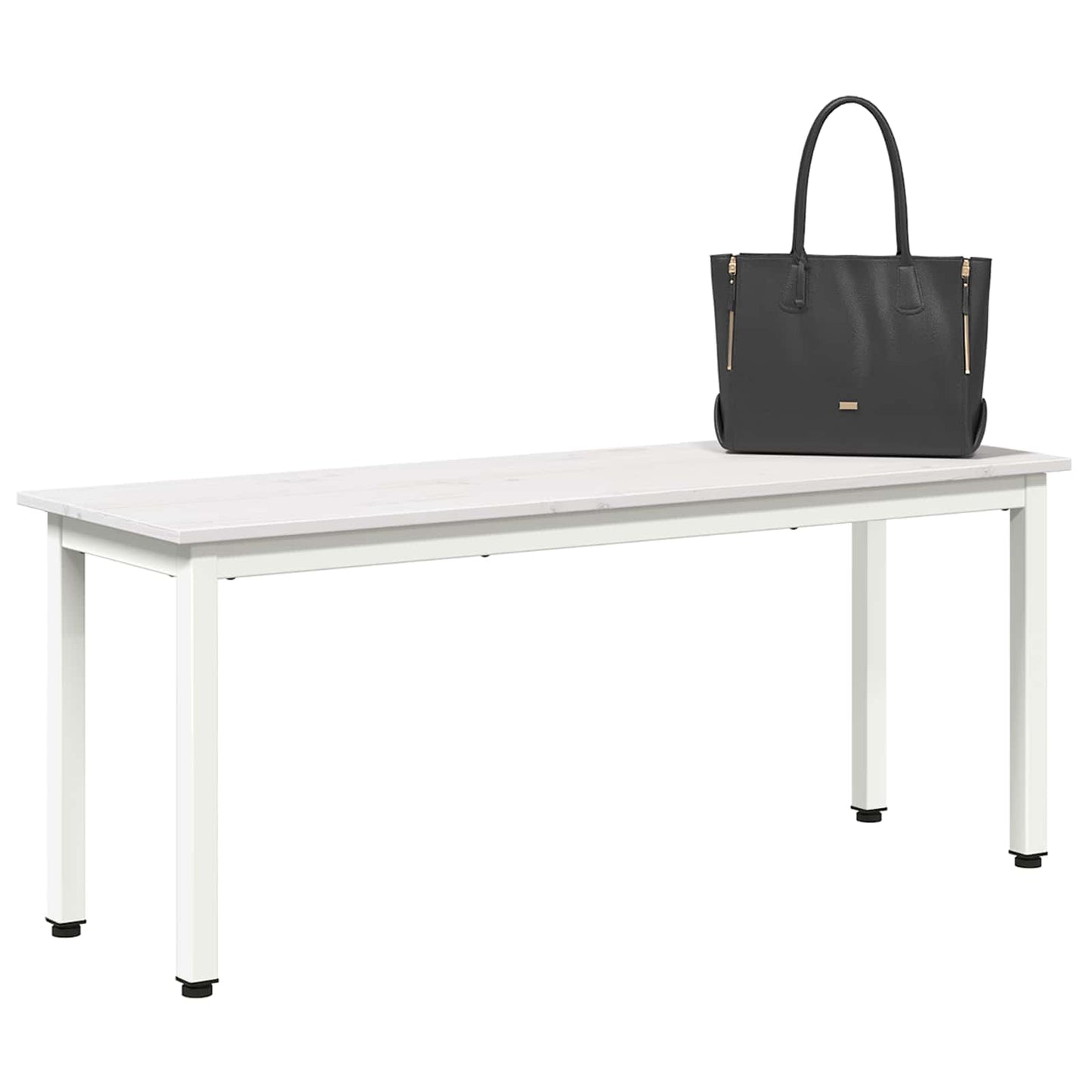 panchina Bianco 110 x 35 x 45 cm Pino massello