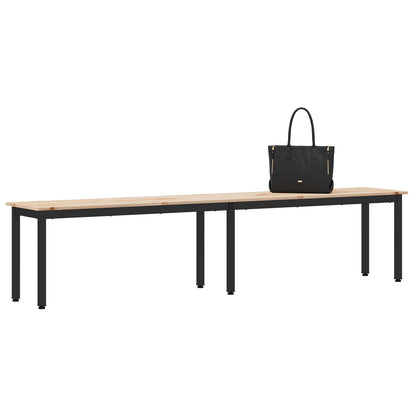 panchina Naturale 200 x 35 x 45 cm Pino massello