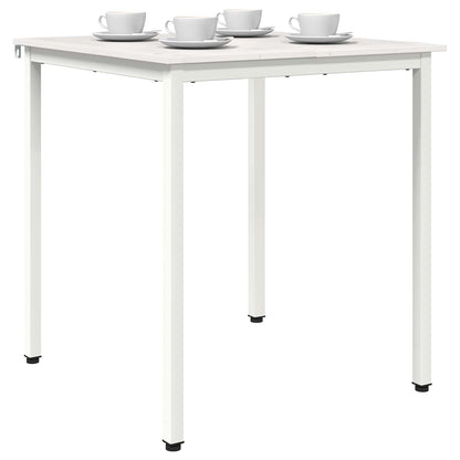 Tavolo da pranzo Bianco 70 x 70 x 75 cm Pino massello