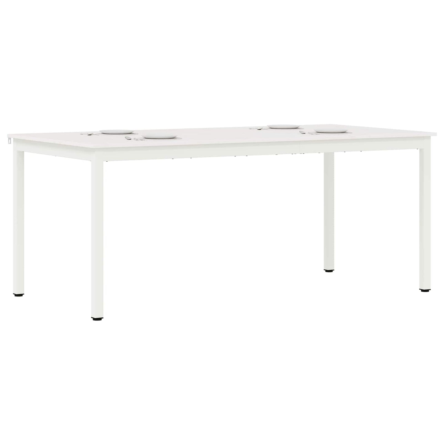 Tavolo da pranzo Bianco 180 x 90 x 75 cm Pino massello