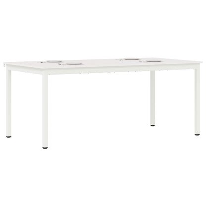 Tavolo da pranzo Bianco 180 x 90 x 75 cm Pino massello