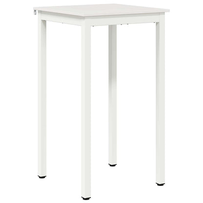Tavolo da bar Bianco 60 x 60 x 105 cm Pino massello