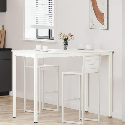 Tavolo da bar Bianco 110 x 55 x 105 cm Pino massello