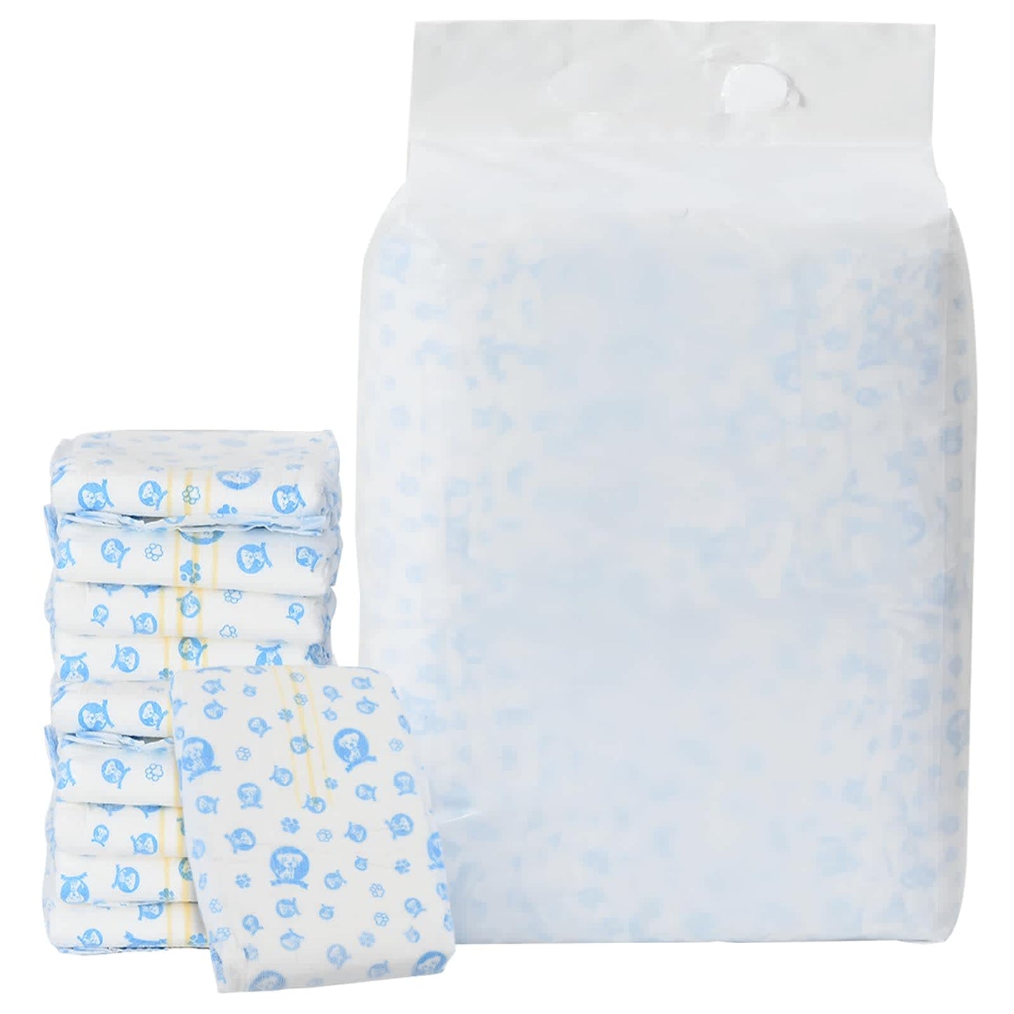 Pannolino usa e getta per cani maschi 50 pcs Bianco S
