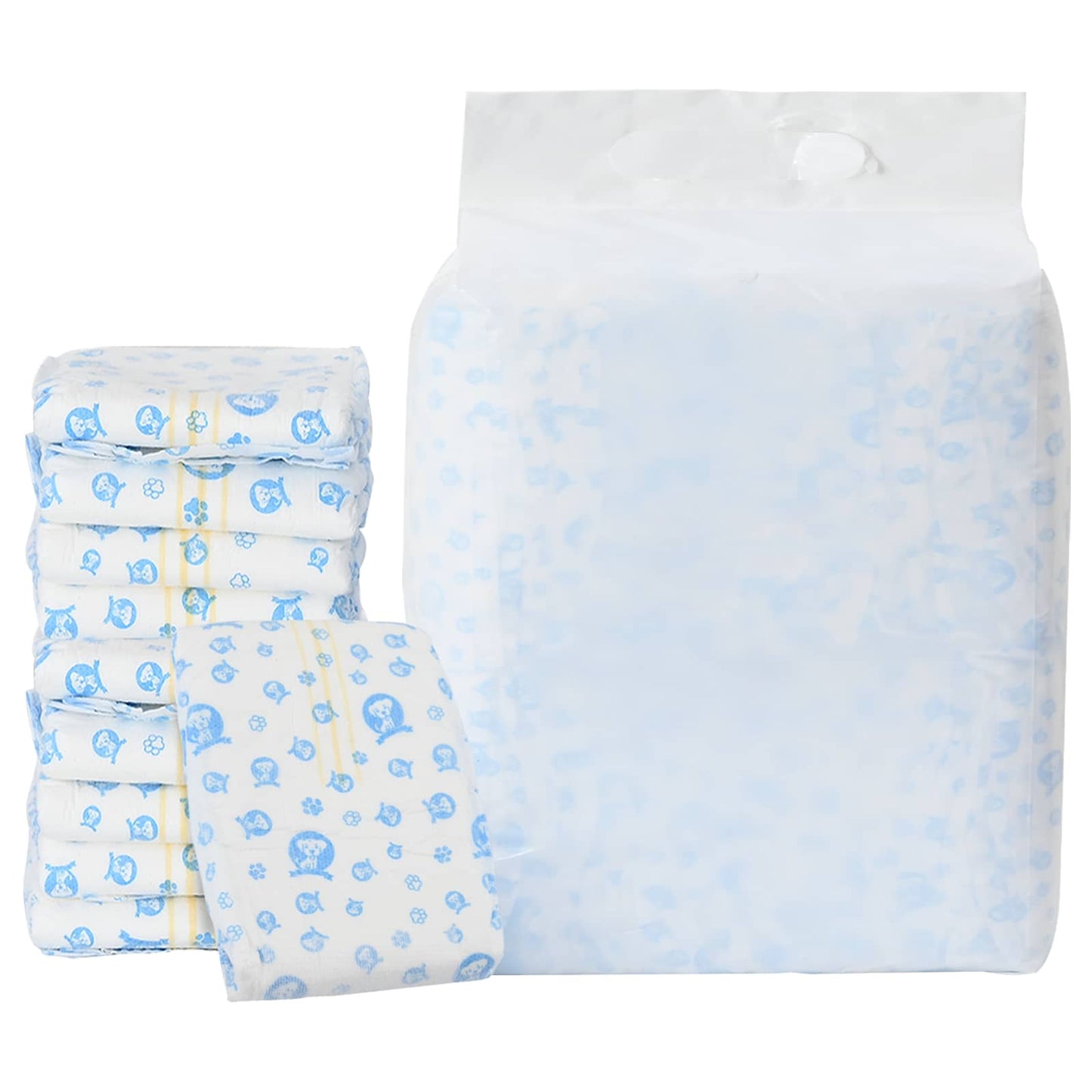 Pannolino usa e getta per cani maschi 50 pcs Bianco L