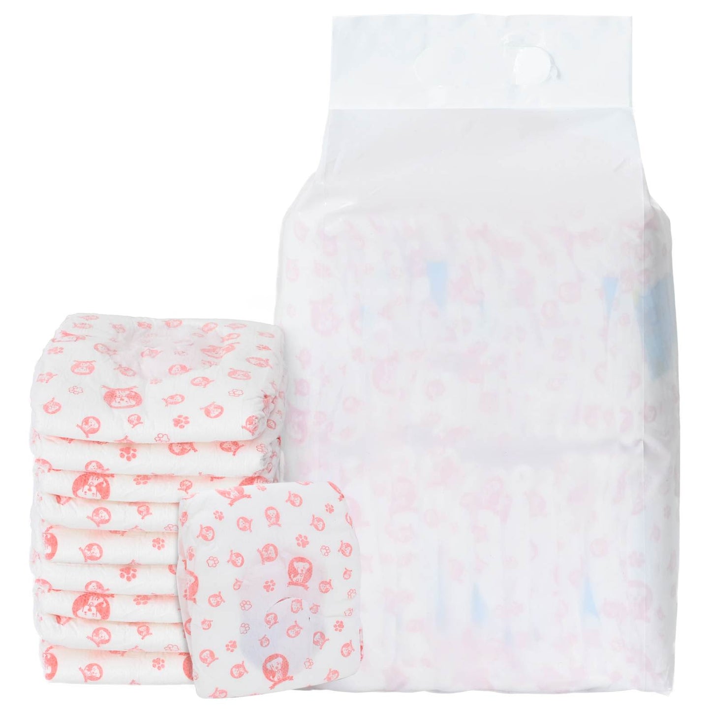 Pannolino usa e getta per cani femmina 30 pcs Bianco S