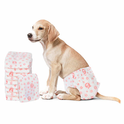 Pannolino usa e getta per cani femmina 50 pcs Bianco M