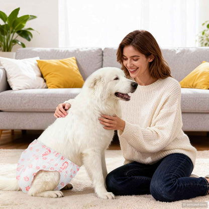 Pannolino usa e getta per cani femmina 30 pcs Bianco XL