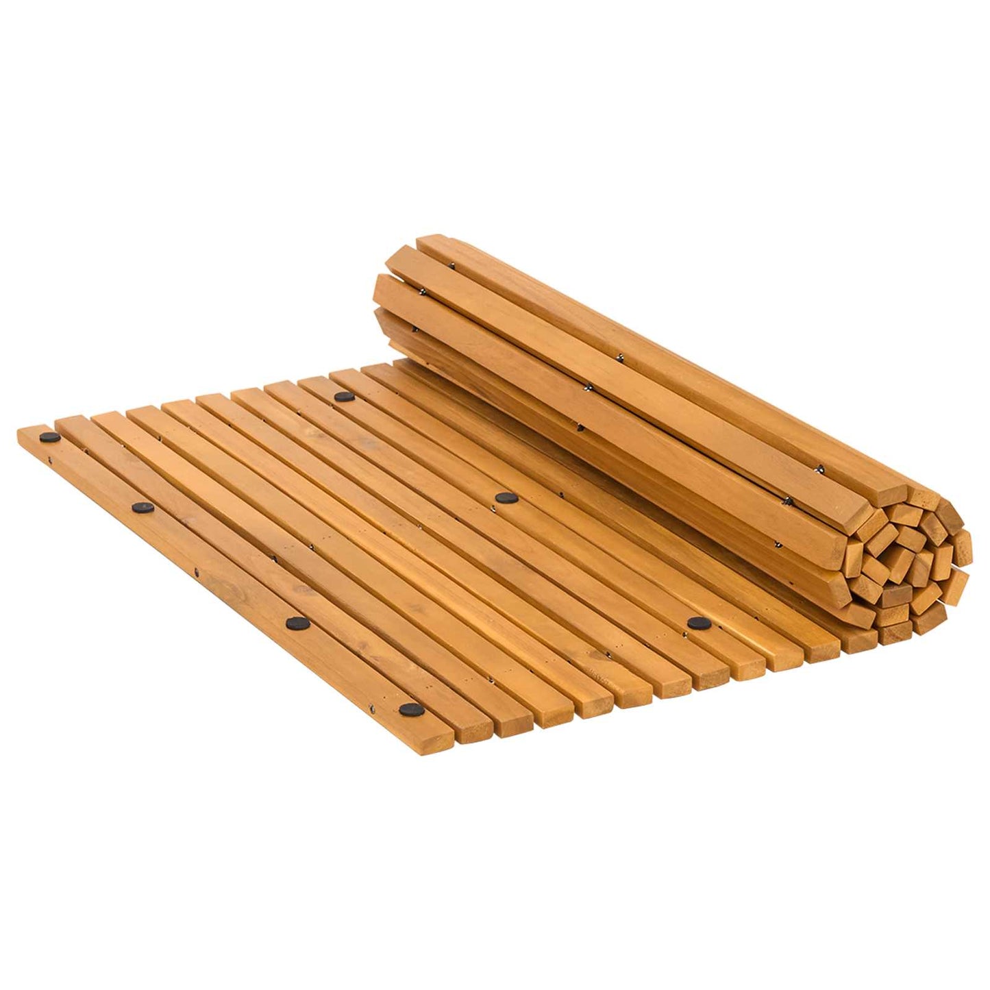 Tappeto da bagno Marrone 100 x 60 cm Legno di Acacia Massello